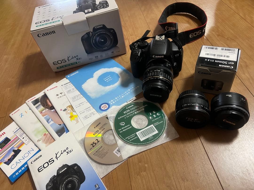 Canon EOS Kiss X6i一眼レフカメラ レンズ2本セット キヤノン（Canon） Canon EOS kiss X6i ダブルレンズキット デジタル