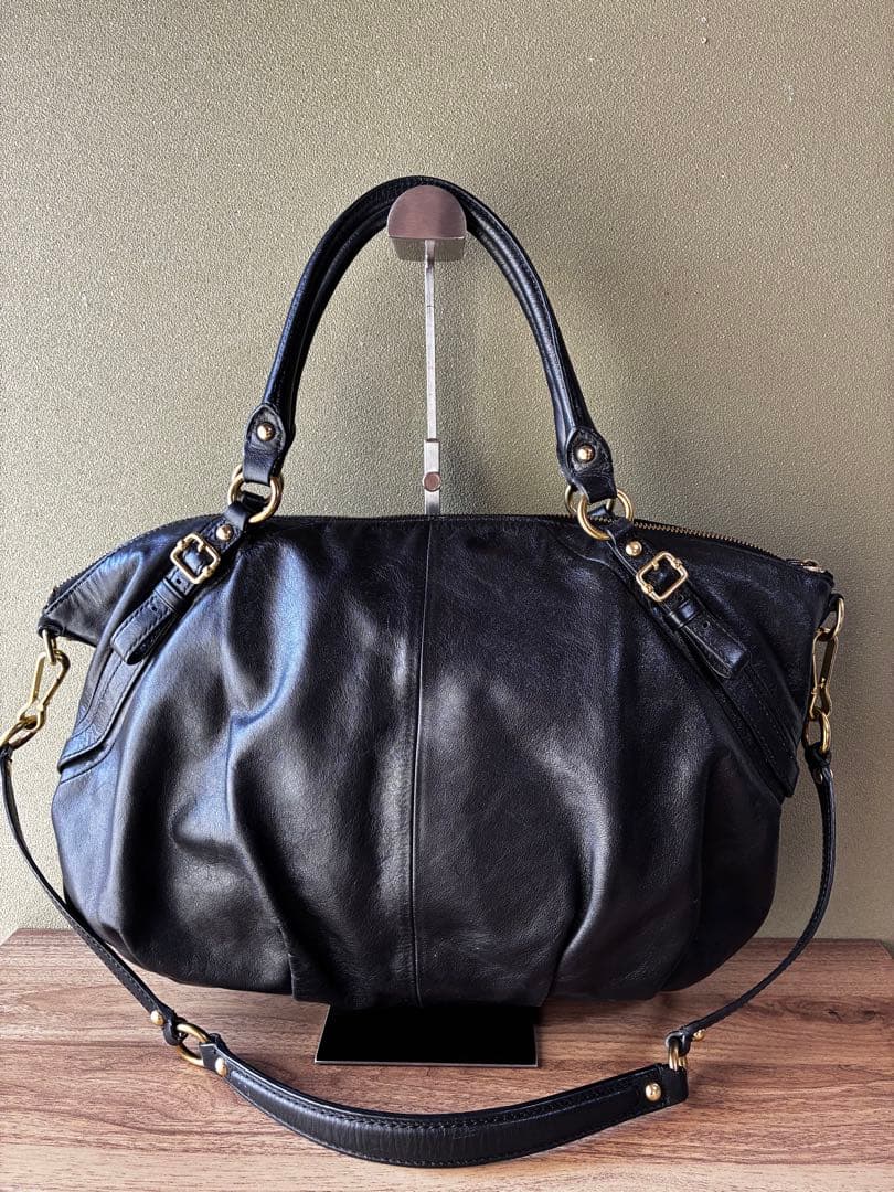 コーチ マディソン ラージ ソフィア サッチェル 15960 ブラックレザー