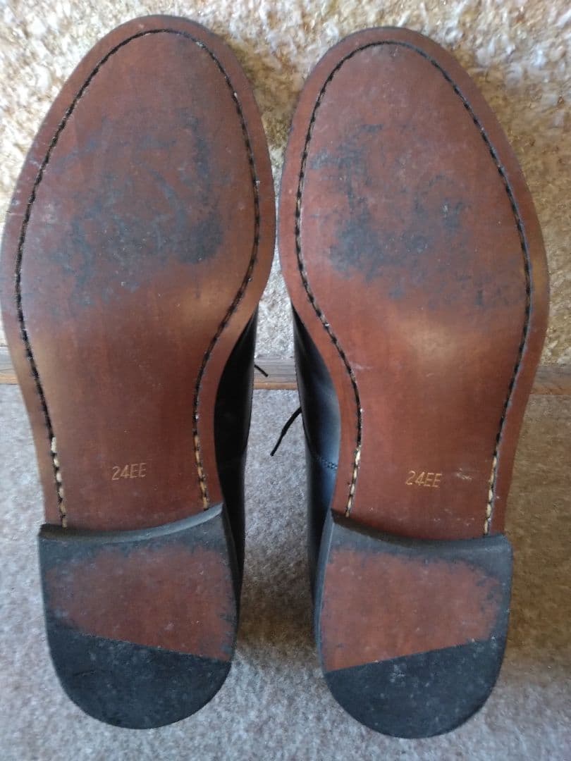 REGAL 黒 レザー キャップトゥ ドレスシューズ 24㎝