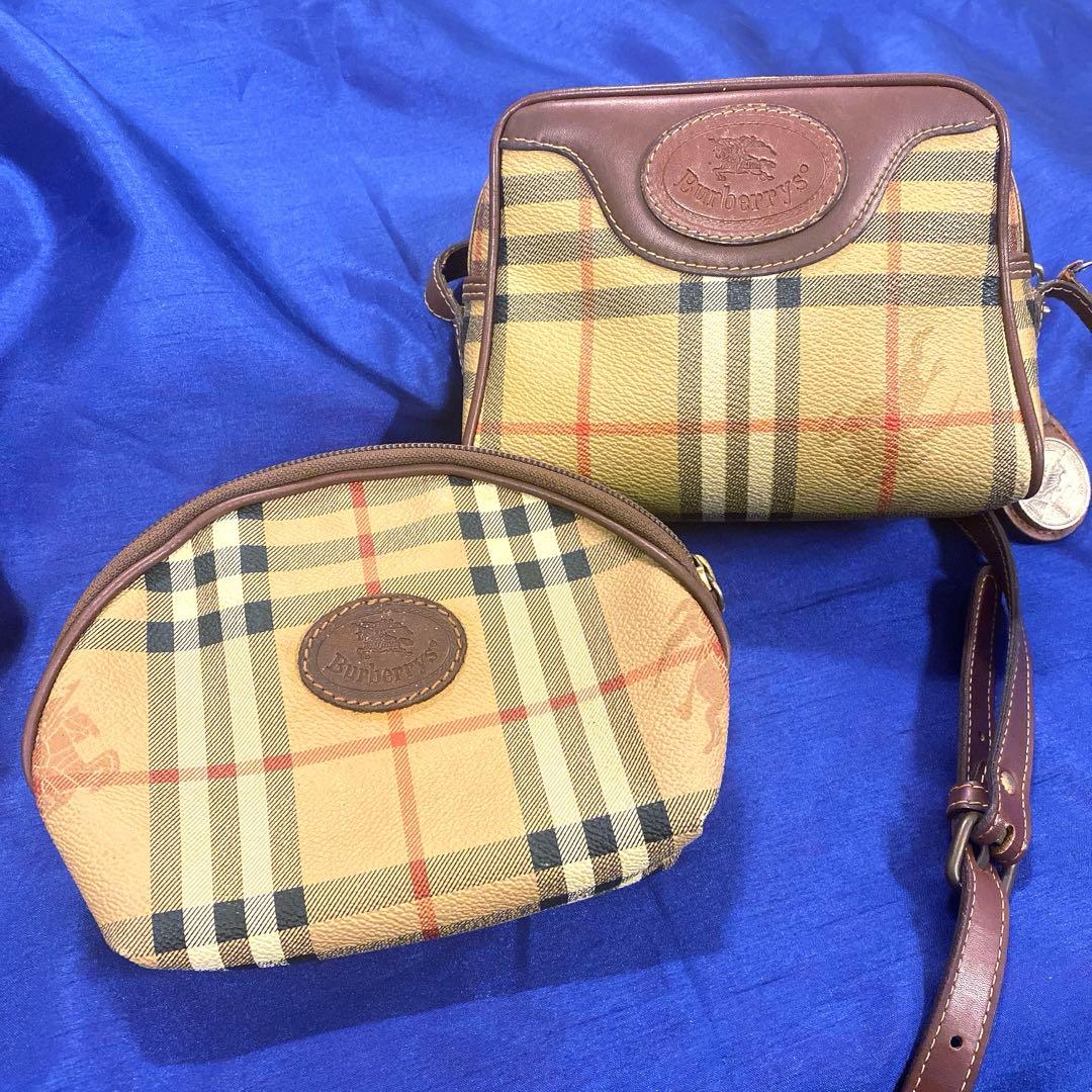 公*o様 Burberrys ショルダーバッグ ベージュ/ブラウン BURBERRY（バーバリー） ショルダーバッグ ノート ブラウン レディース