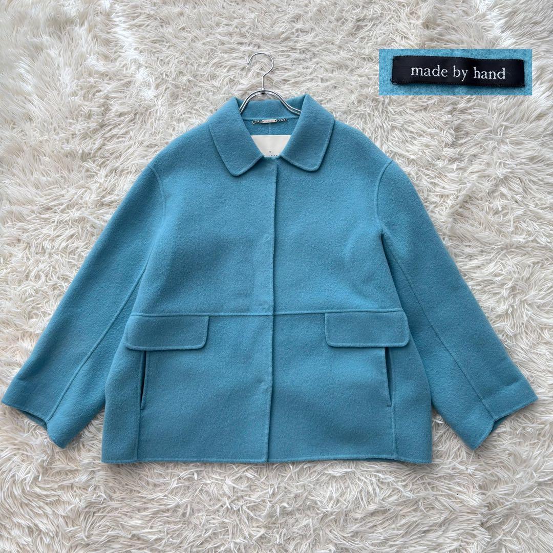 ✨美品✨ ドゥクラッセ 近年モデル カシミヤ混ウールリバーコート ハンドメイド カシミヤ混ウールリバー・コート/DoCLASSE