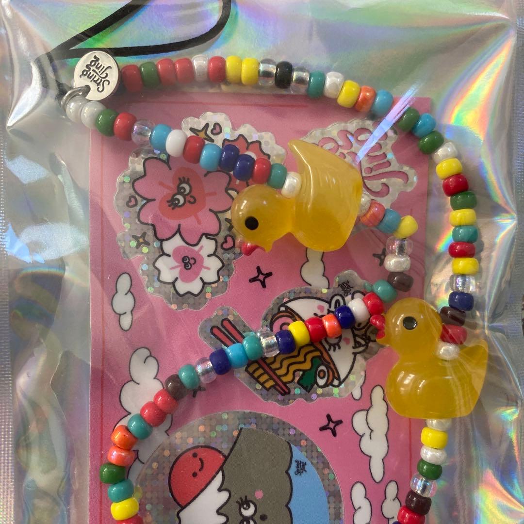 stringting ダブルアヒル　カラフルビーズ　ストラップ String Ting（ストリングティング） String Ting/ストリングティング