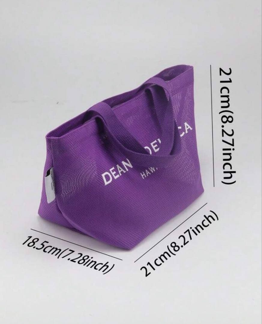 新品☆ディーン＆デルーカ メッシュトートバッグ Sサイズ パープル