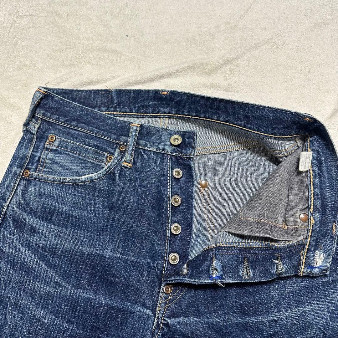 warehouse ヒゲ ハチノス 色落ちvintage アメカジ デニムパンツ - メルカリ