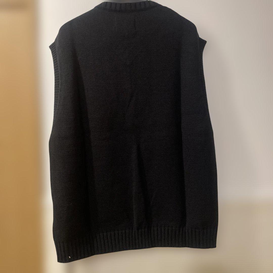 WTAPS ブラック Vネック ベスト ニット - メルカリ