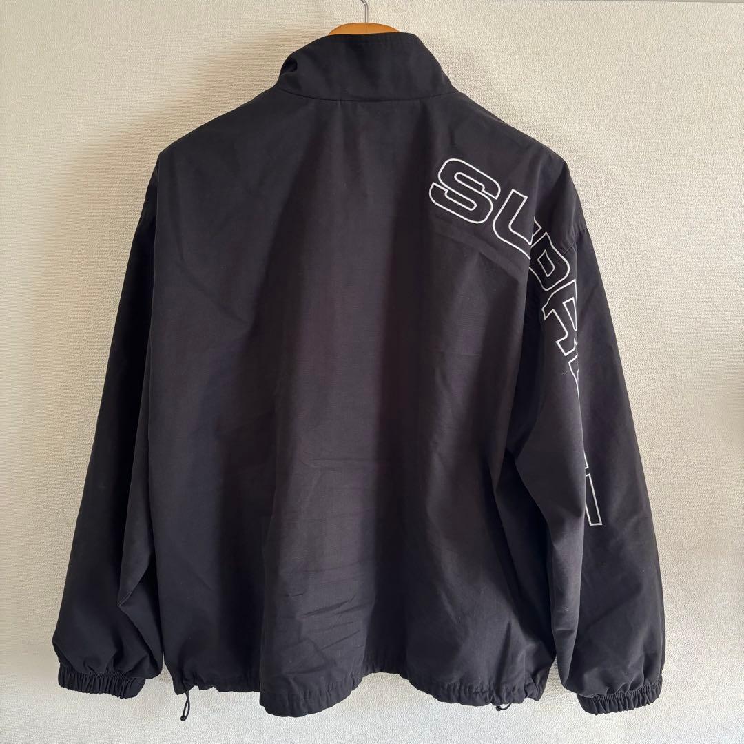 SUPREME黒ナイロンジャケットパンツセット 2025AW今季セットアップ