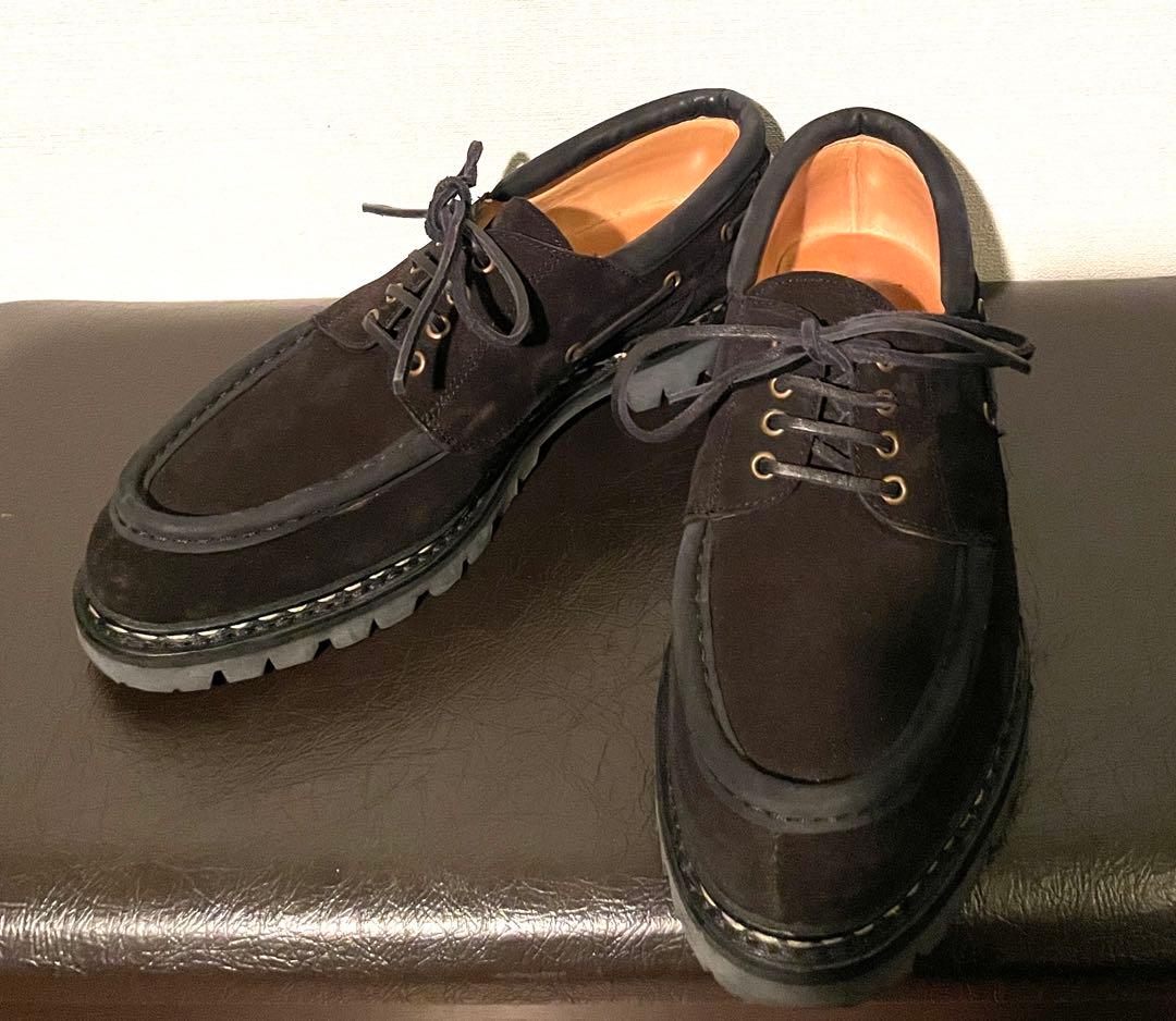 Paraboot Chimey スエード サイズ8 Paraboot Chimey Ébène Calf Leather Derby Shoe – Drakes US