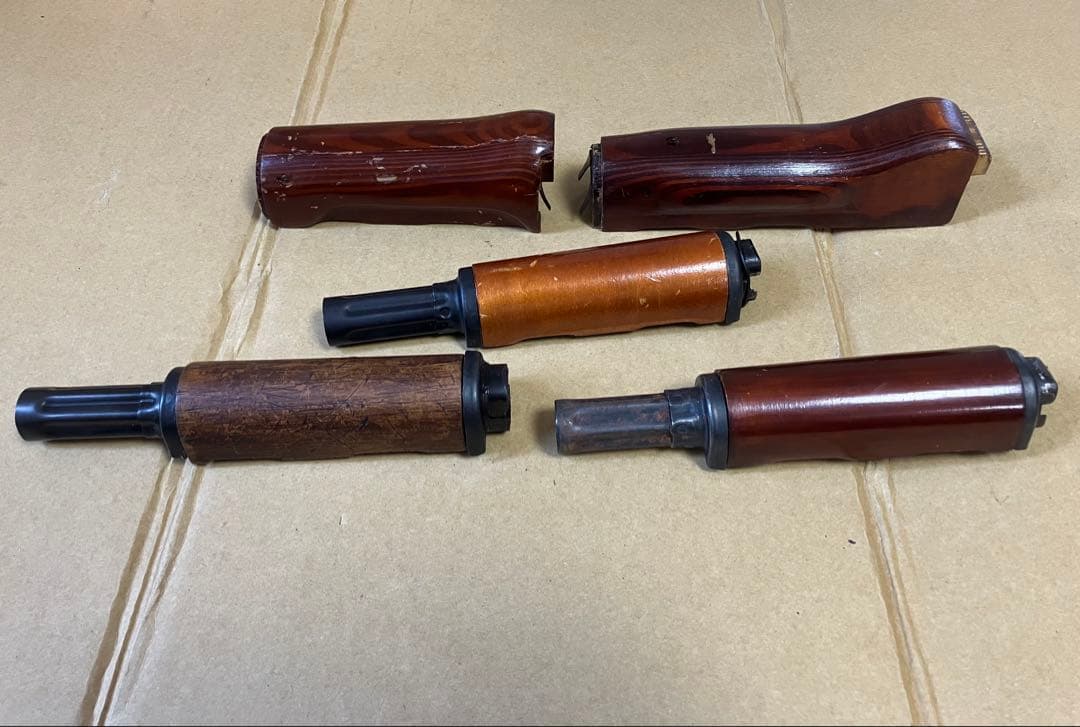 AK ウッドハンドガード　5点セット　ジャンク　電動ガン　ガスガン AK ウッドハンドガード 5点セット ジャンク 電動ガン ガスガン