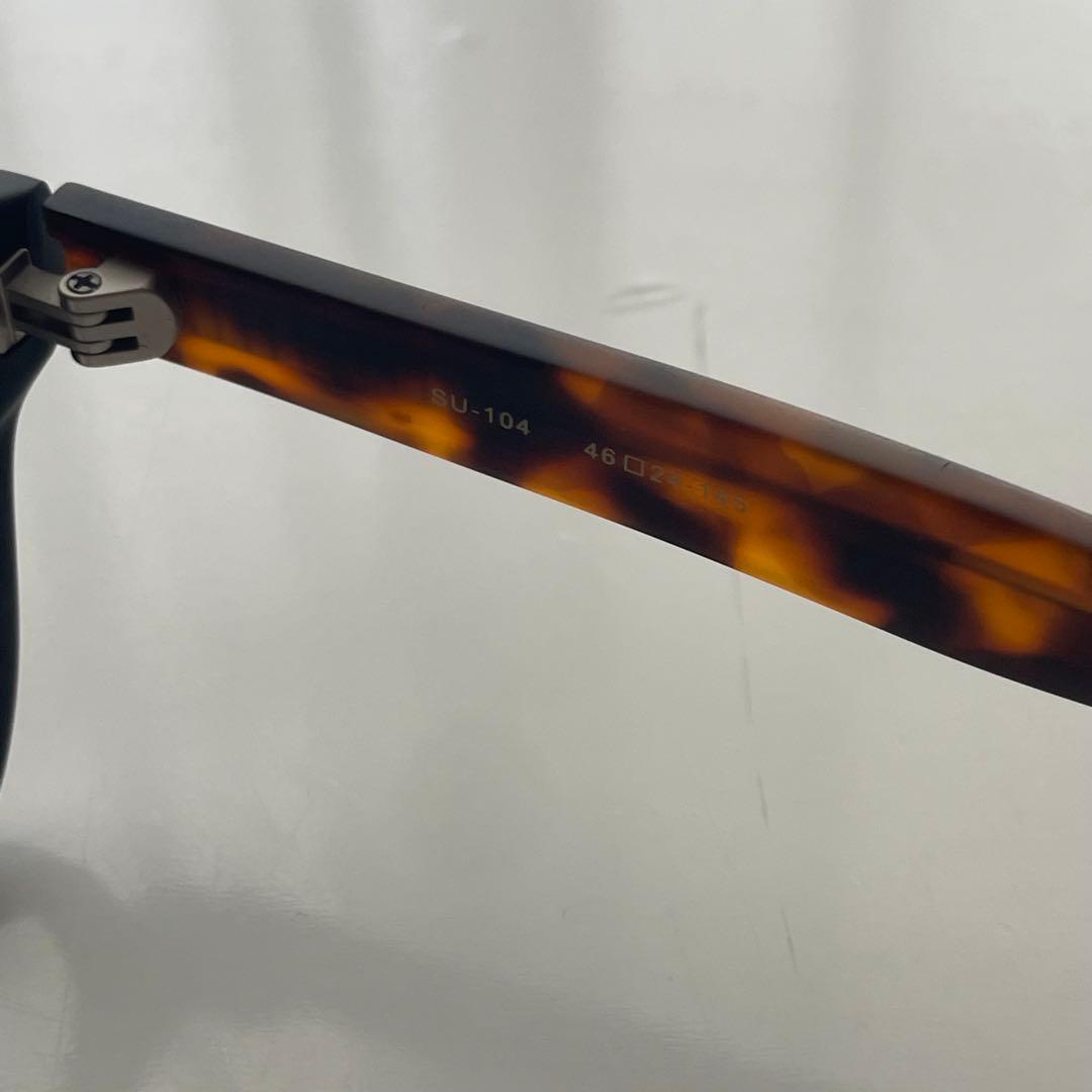新品未使用】杉本圭 べっ甲フレーム マット 鯖江産メガネ ブラウンSU