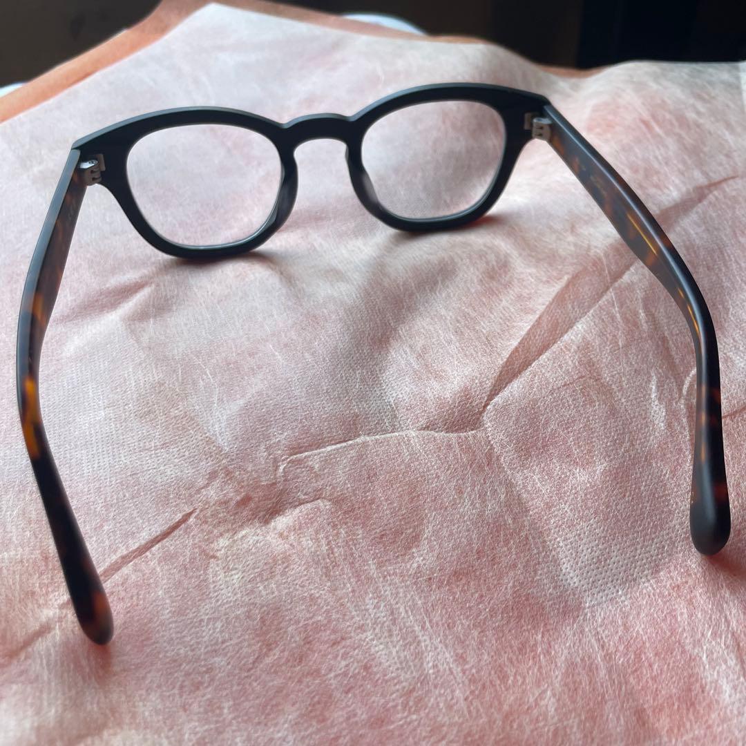 新品未使用】杉本圭 べっ甲フレーム マット 鯖江産メガネ ブラウンSU