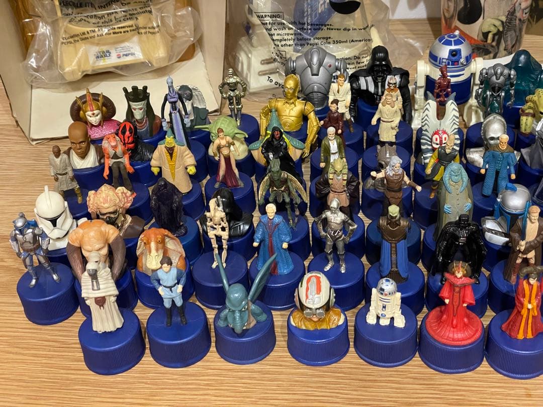 スターウォーズ ペプシ ボトルキャップ 88個 ボトルホルダー まとめ