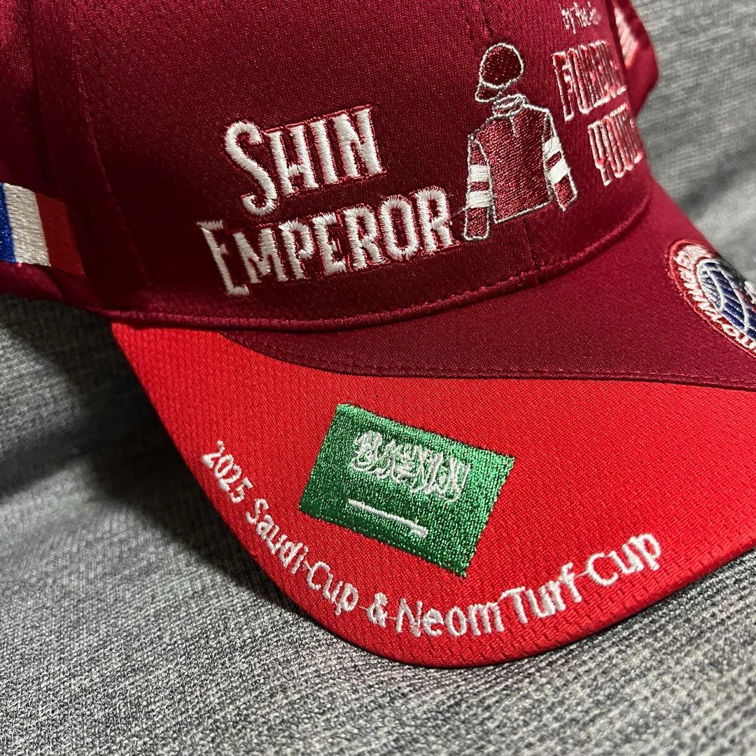 フォーエバーヤング シンエンペラー 競馬グッズ 競馬 キャップ 帽子