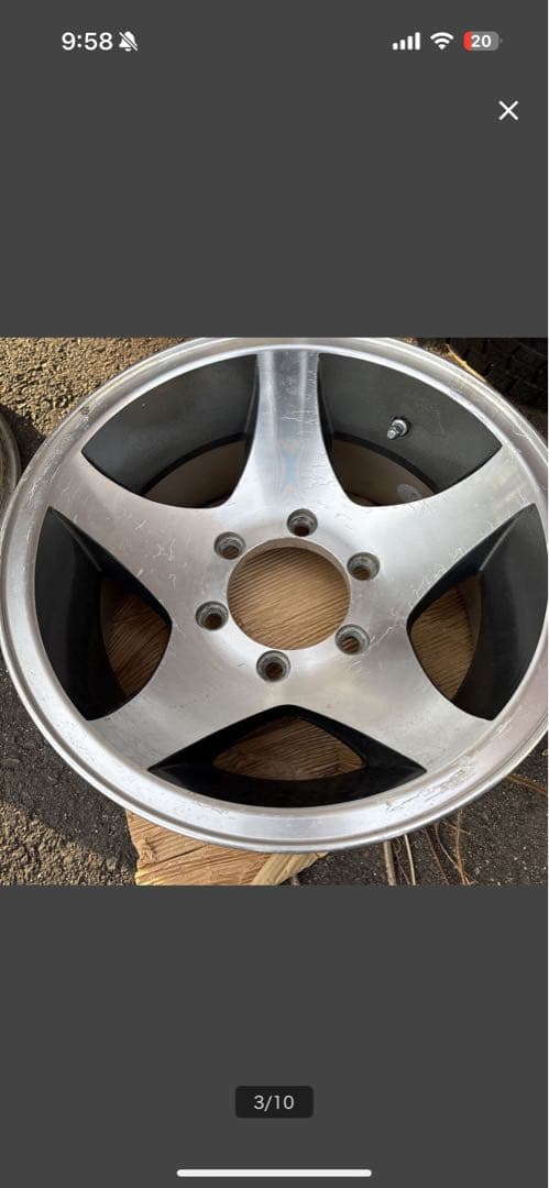 15インチ　6穴　7J -13 　深リム　ハイエース、d21 bots様用