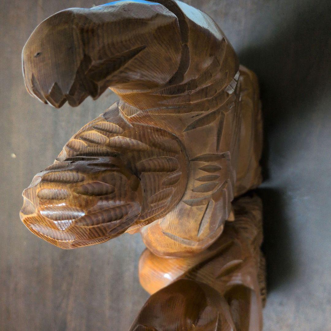 値下)木製 「恵比寿天」＋「大黒天」 彫刻 2体 - メルカリ