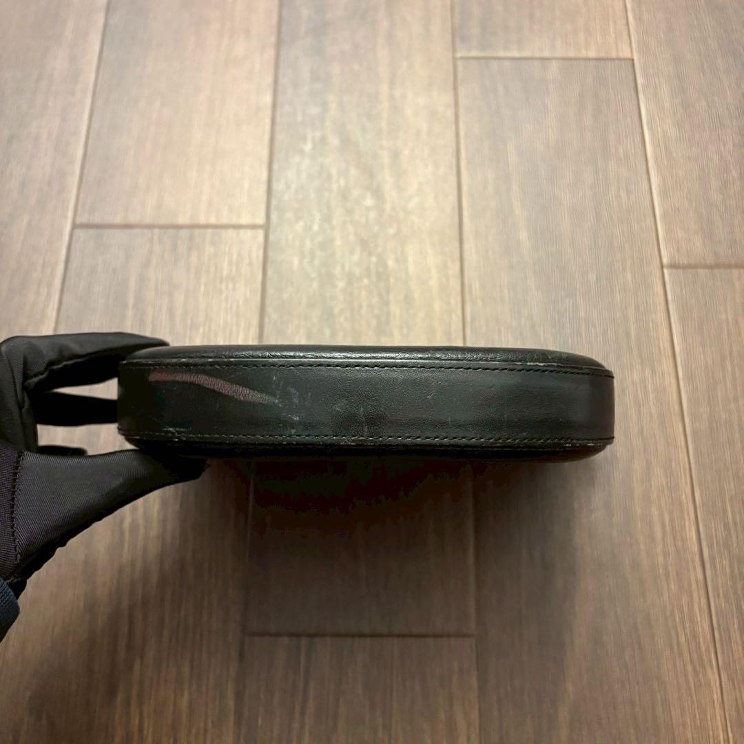 希少】バーバリー ショルダーバッグ ノバチェック シボ革 レザー