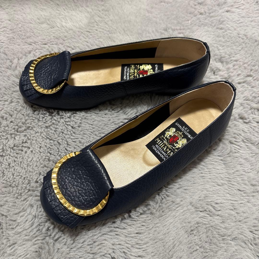 美品 MIHAMA ミハマ カッターシューズ ネイビー 23㎝ - メルカリ