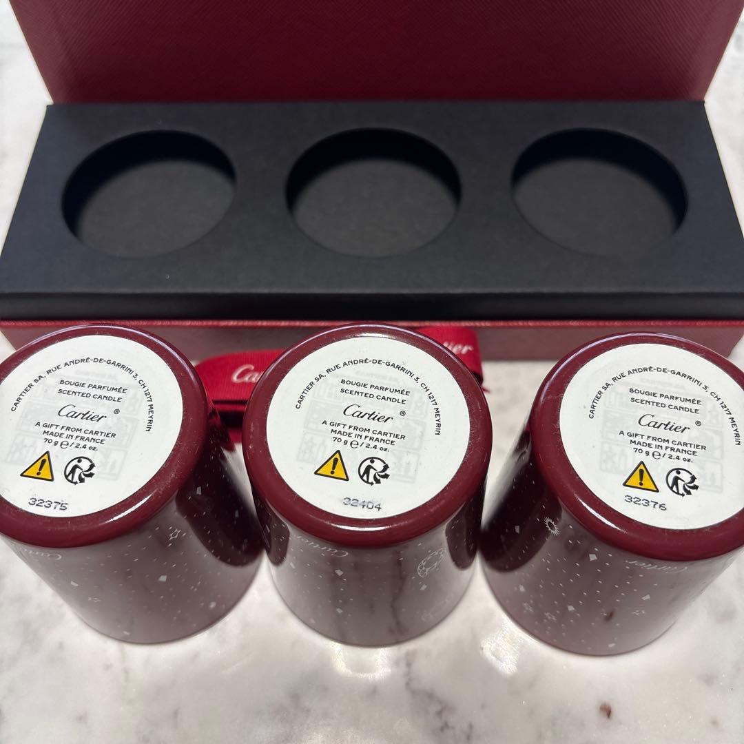 Cartier アロマキャンドル 3個セット非売品 - メルカリ