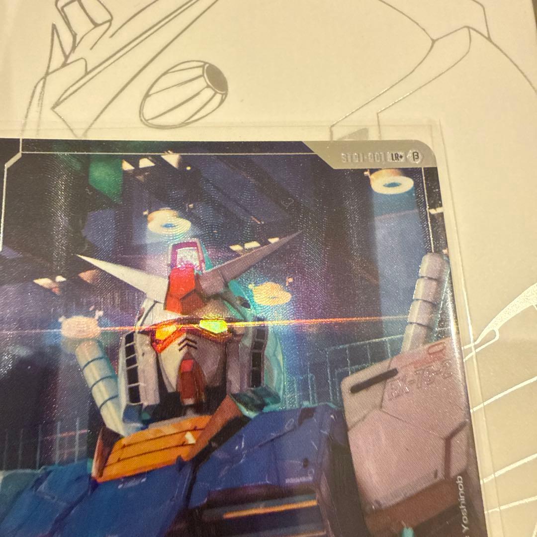 ガンダムカードゲーム LR+ ST01-001 β版 パラレル ベータ ガンダム