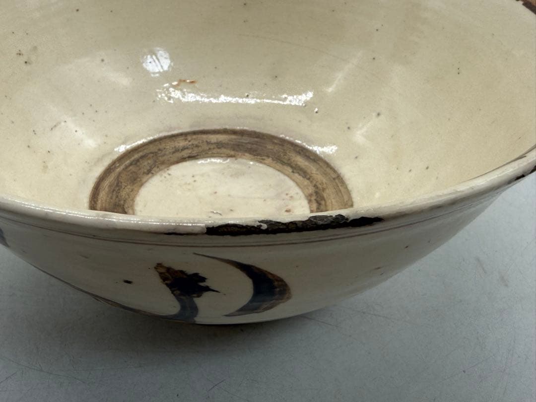 中国 宋時代 磁州窯 鐡釉茶碗 共箱 アンティーク 送料込み251219