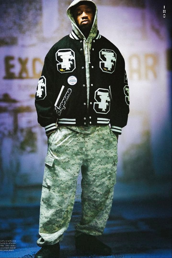 Supreme Drill team varsity Jacket Navy - メルカリ