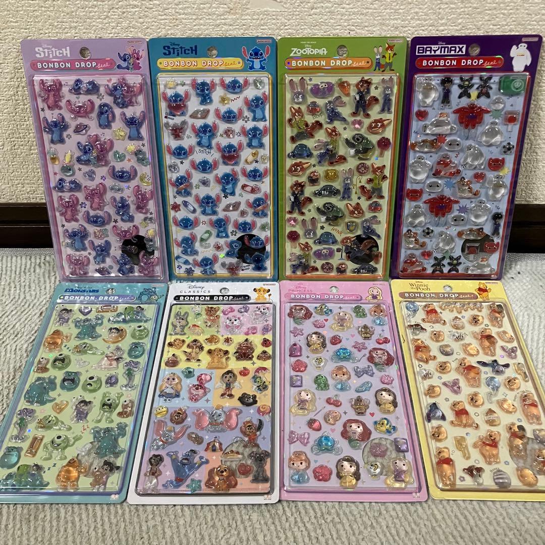 【国内正規品】 ディズニー ボンボンドロップシール 第2弾 8種セット 正規品】ボンボンドロップシール ディズニー第二弾 コンプリート 8種