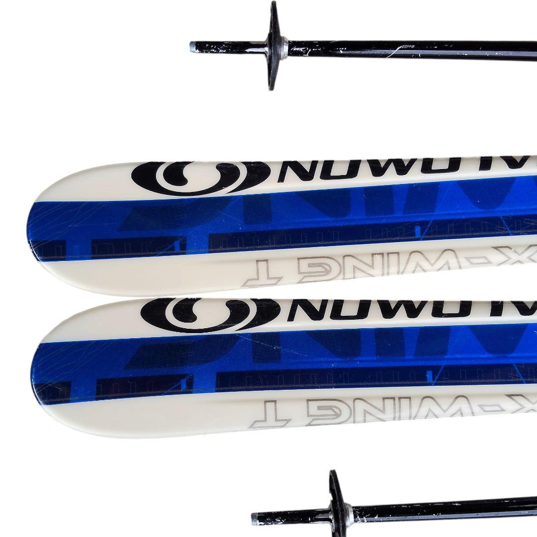 SALOMON 130cm スキー板 KIZAKI 90cmストックセット - メルカリ