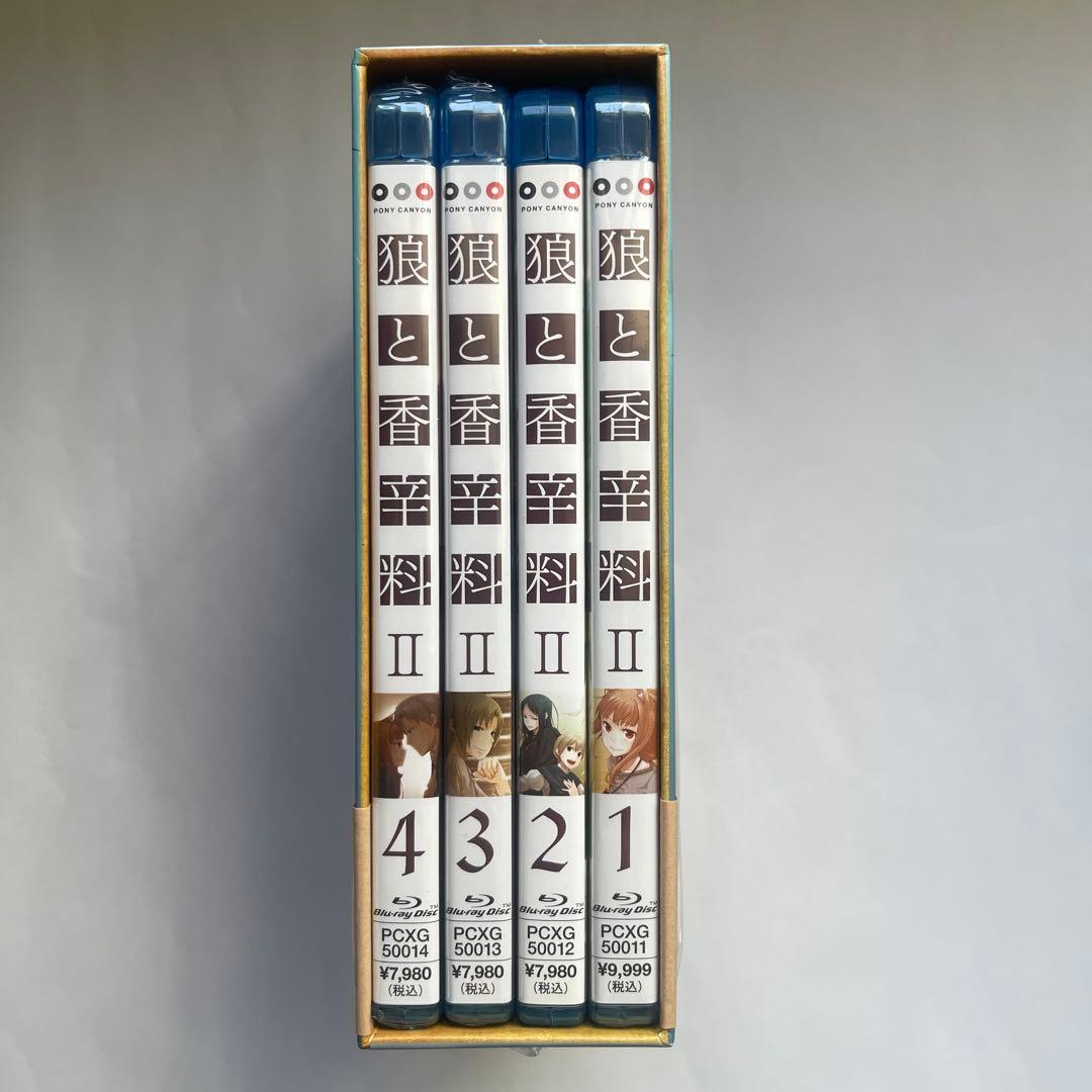 【ディスク未開封】狼と香辛料Ⅱ Blu-ray 初回限定 全4巻セット BOX付