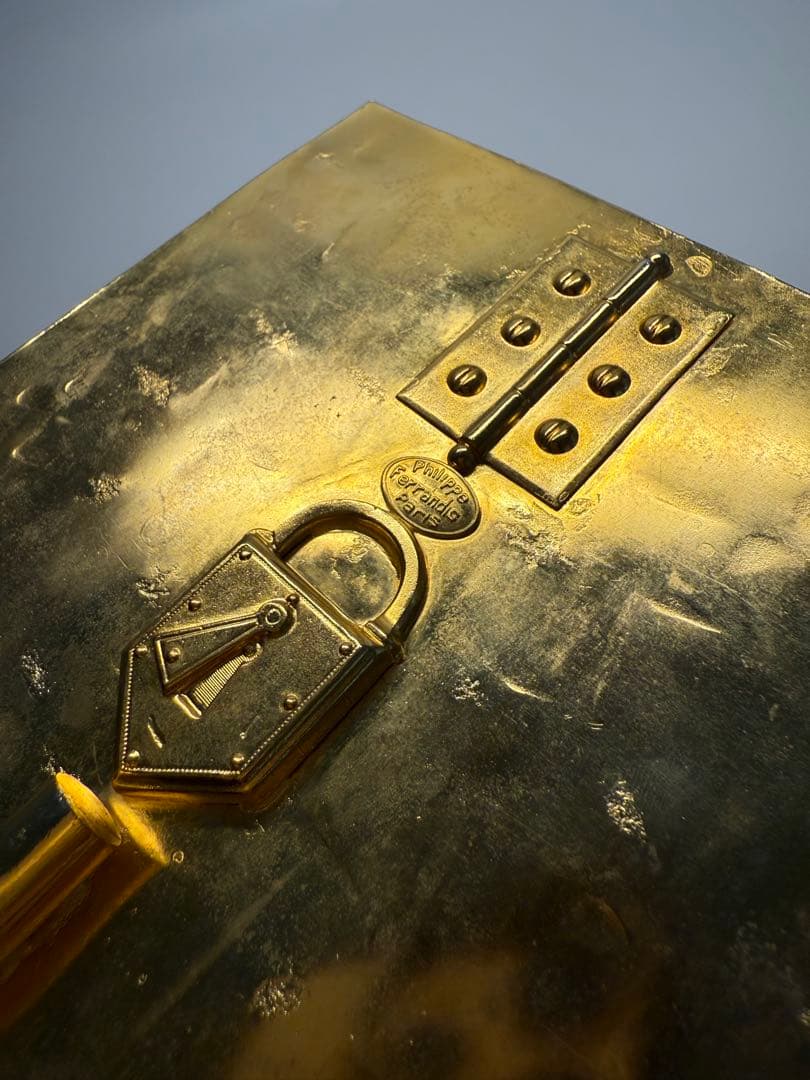 フランスヴィンテージ PHILIPPE FERRANDIS 装飾ハンドミラー - karlan