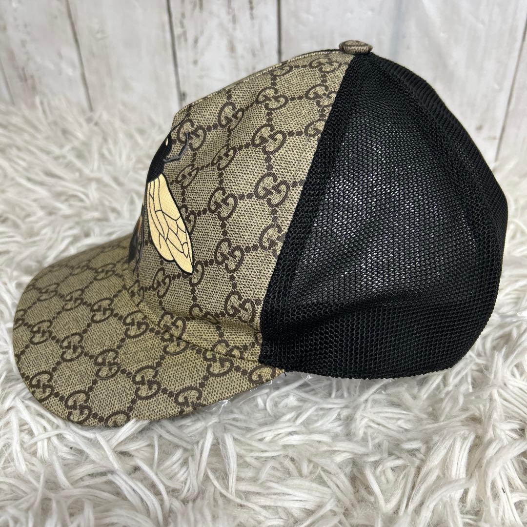 GUCCI キャップ ビー ハチ 帽子 GGスプリーム ベースボールキャップ