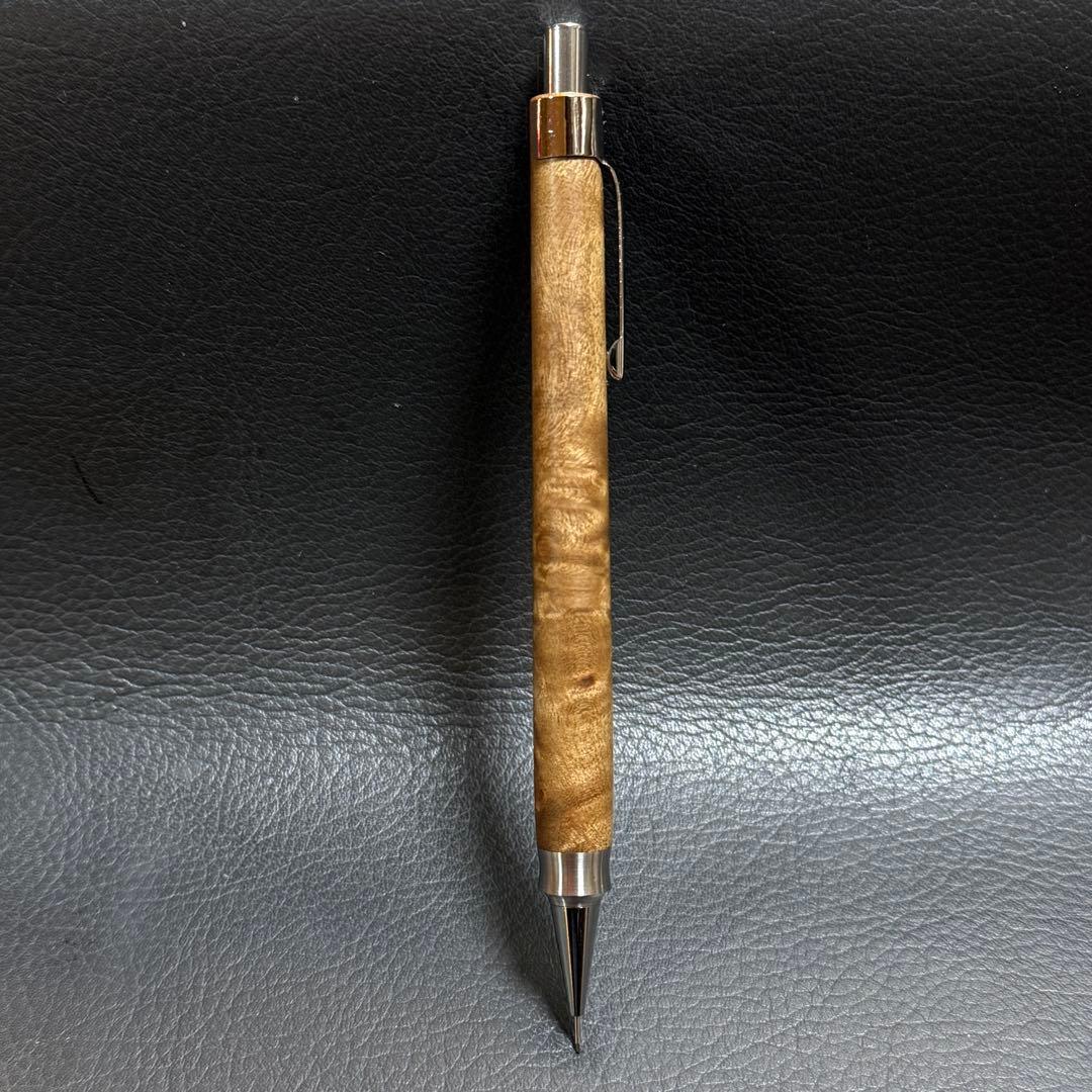 220マーブルウッド木製シャーペン 強低重心ダブルRタイプ ステンレス