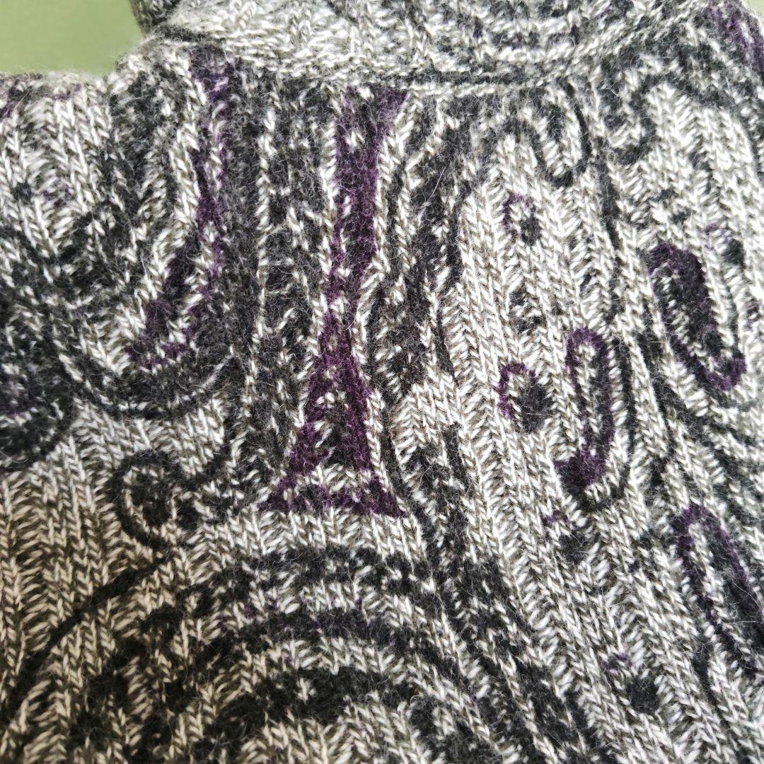 ETRO エトロ タートルネックニット ペイズリー柄 アンゴラ混