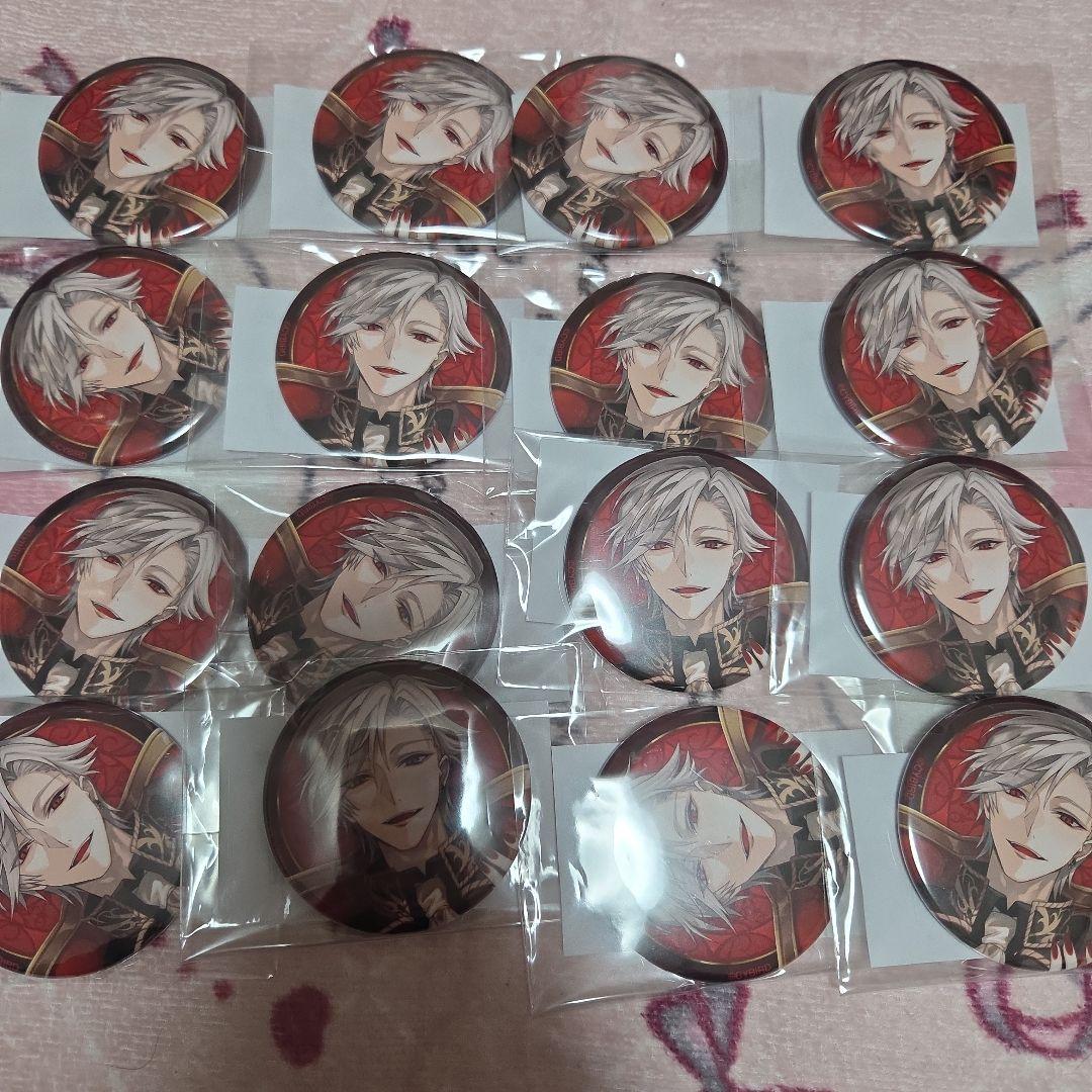 イケメンヴィラン ウィリアム 缶バッジ 16個 イケメンヴィラン 闇夜にひらく悪の恋 2nd Anniversaryくじ