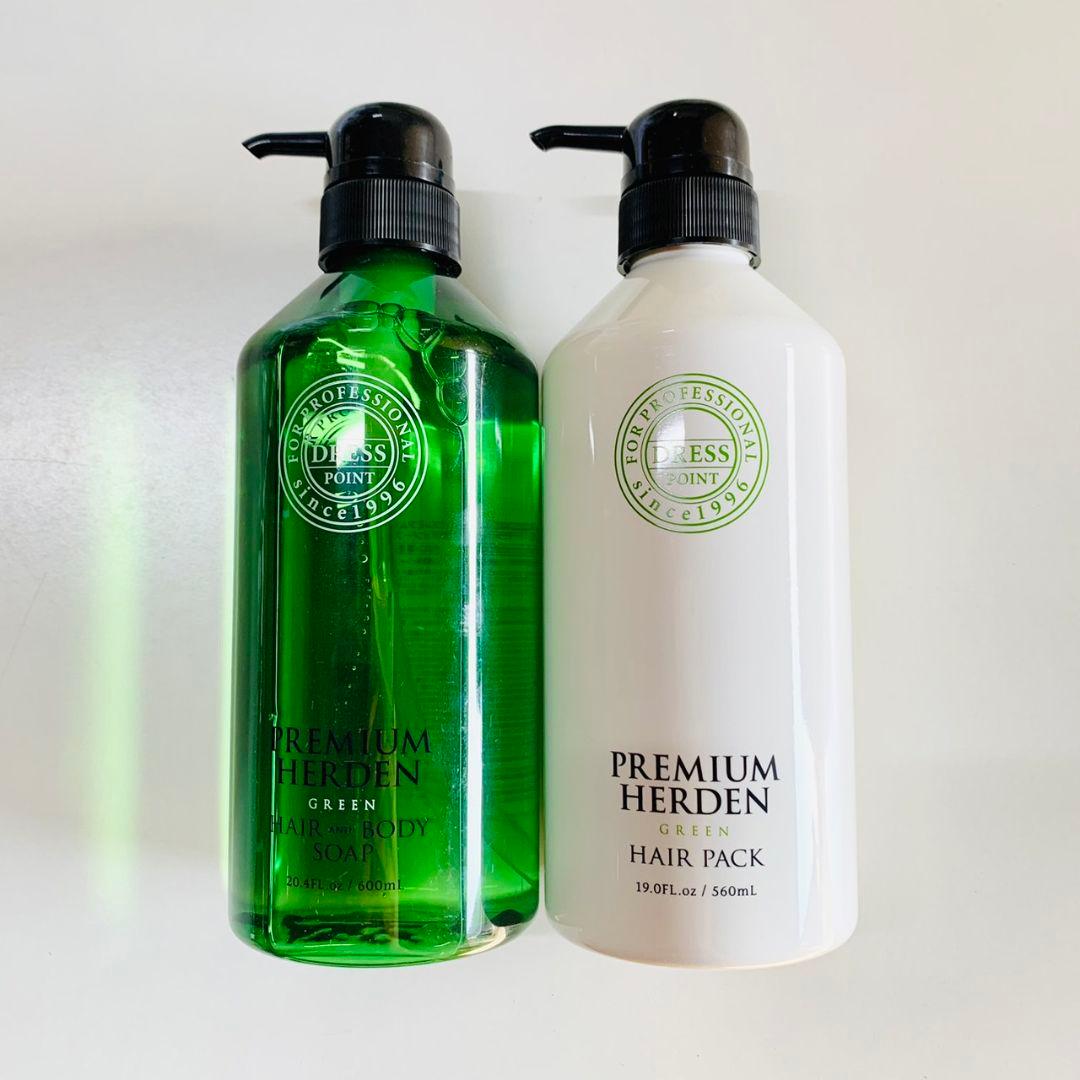プレミアムハーデン グリーン シャンプー ヘアパック ポンプタイプ プレミアムハーデン グリーン シャンプー ヘアパック ポンプタイプ