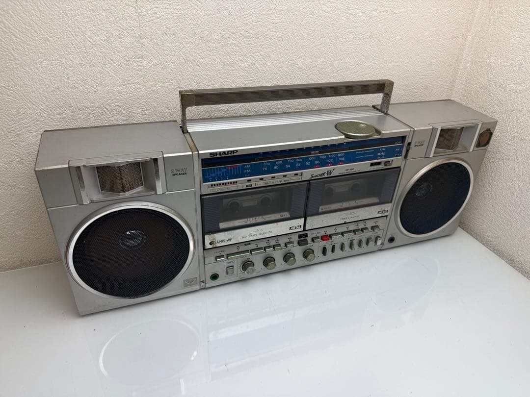 ジャンク品】SHARP シャープ GF-490 ダブルラジカセ ラジカセ - メルカリ
