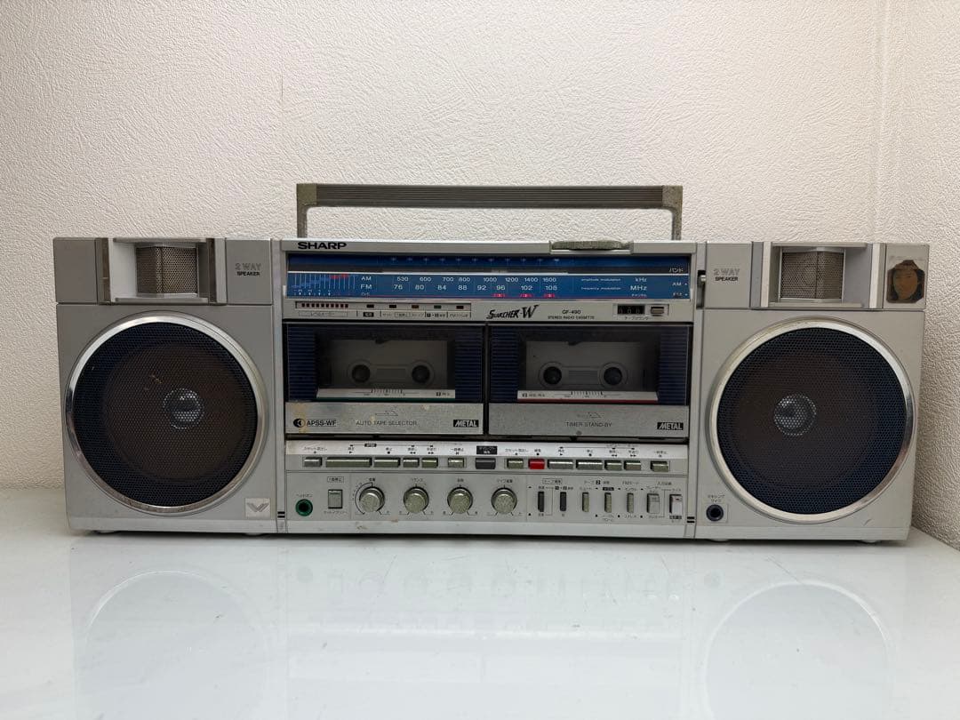 ジャンク品】SHARP シャープ GF-490 ダブルラジカセ ラジカセ - メルカリ