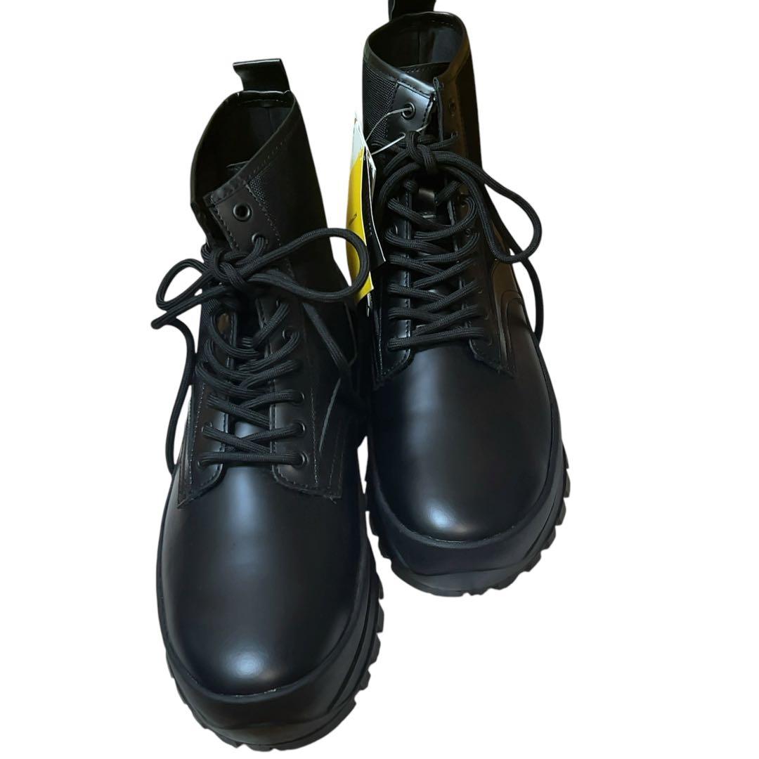 新品未使用 希少 ZARA ビブラム レースアップブーツ 43 27.5 - メルカリ