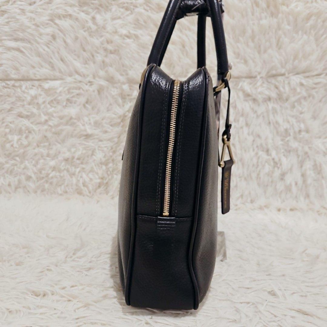 トフアンドロードストーン ビジネスバッグ Vブリーフ A4可 レザー 黒