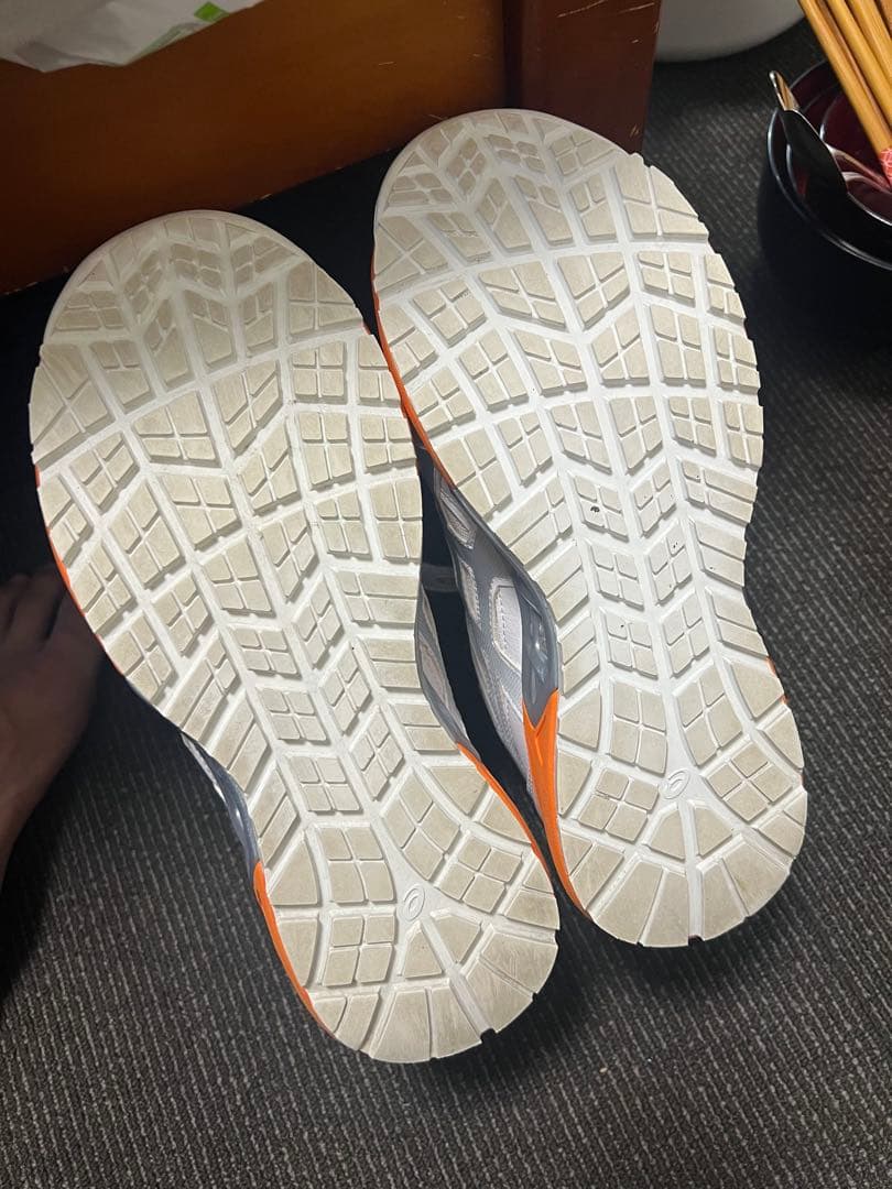 ASICS 安全靴 25.0cm ホワイト/オレンジ