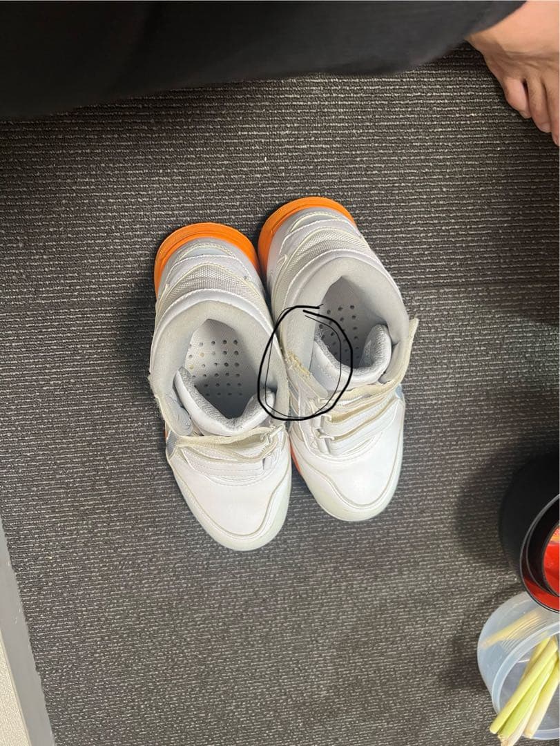 ASICS 安全靴 25.0cm ホワイト/オレンジ