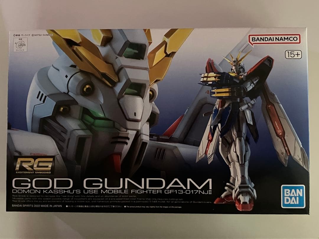 RG ガンプラ 4点セット (シャイニング、ゴッド、ダブルオーライザー