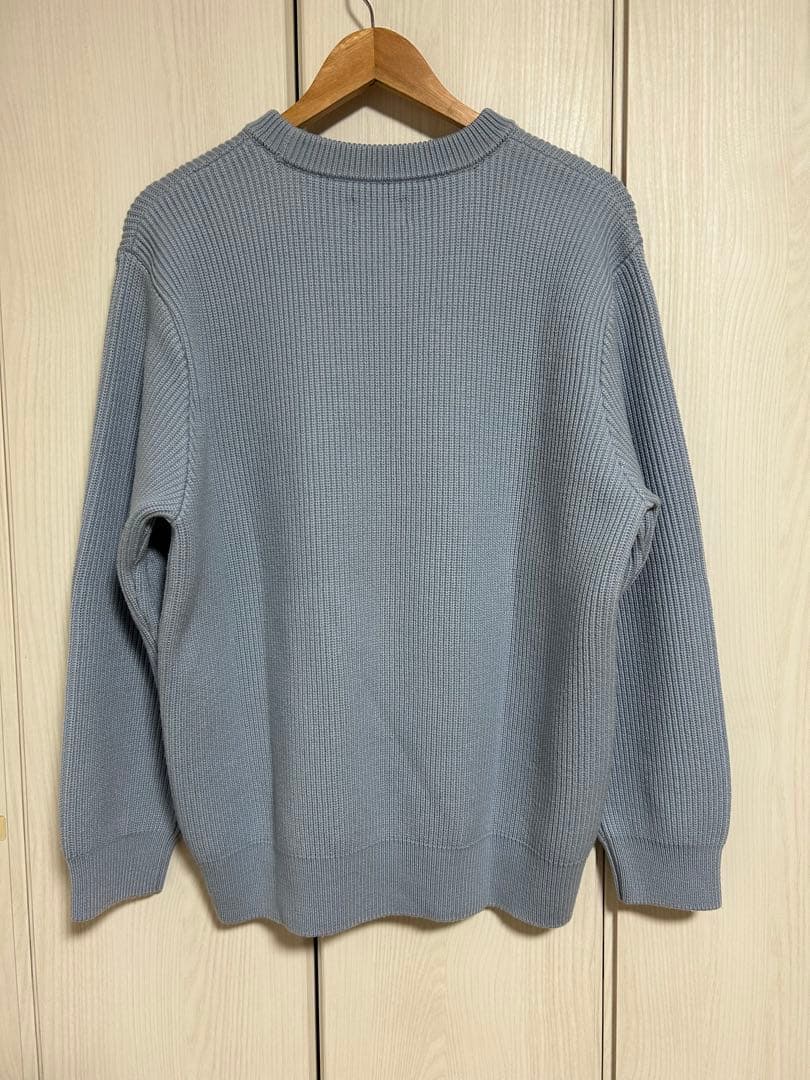 エクストラファインウール リブニット SAX