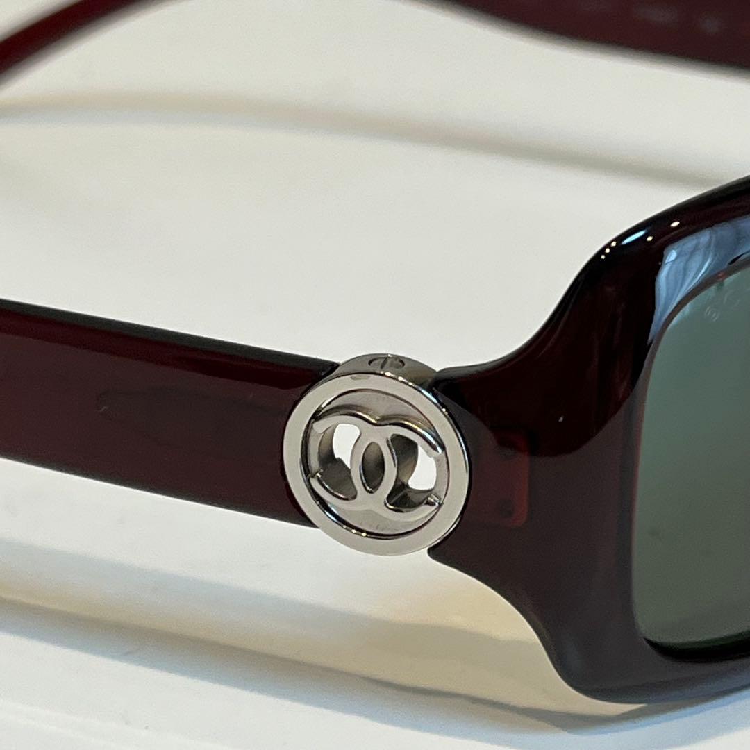 希少カラー✨️ CHANELサングラス 6024 サイドココ ボルドー - メルカリ