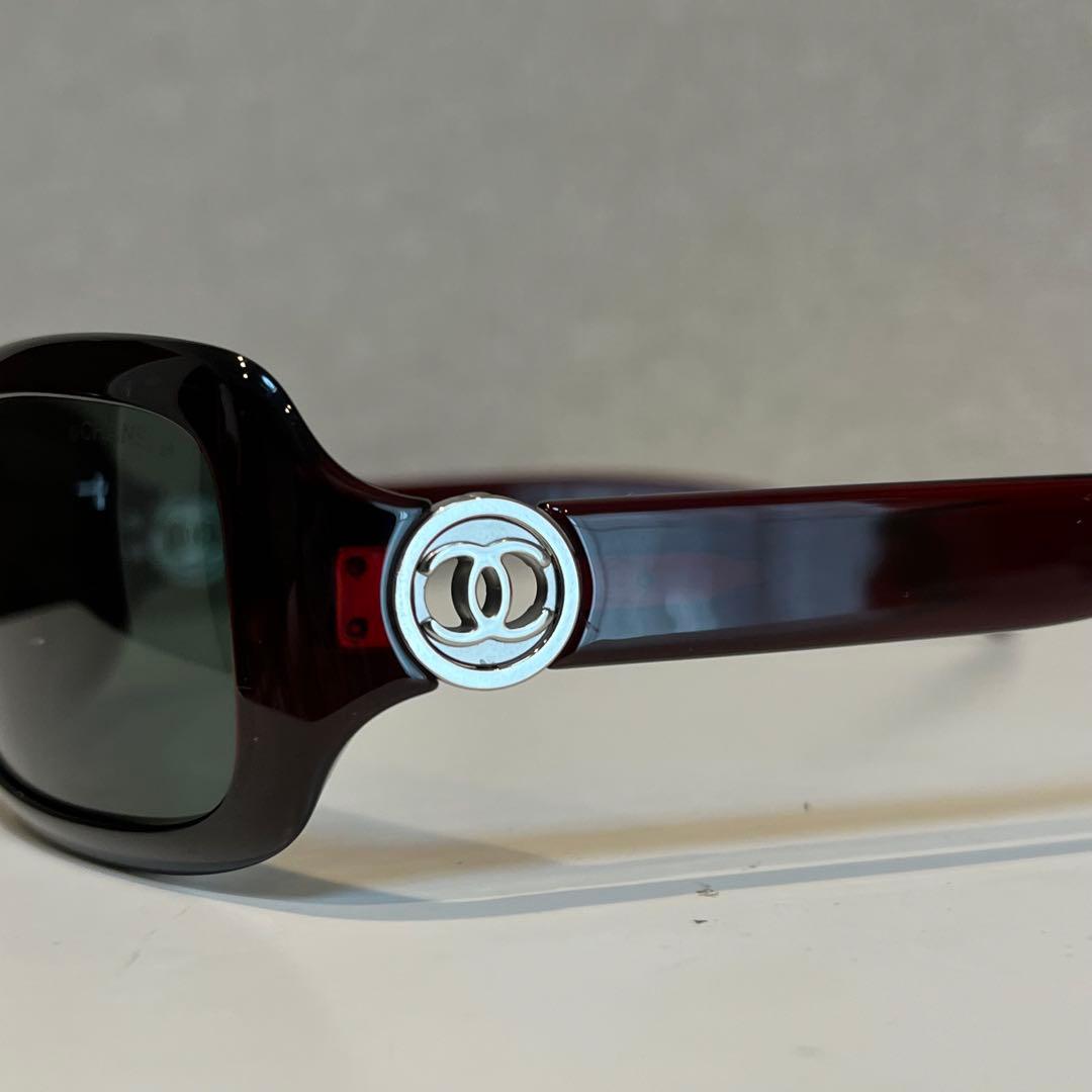 希少カラー✨️ CHANELサングラス 6024 サイドココ ボルドー - メルカリ