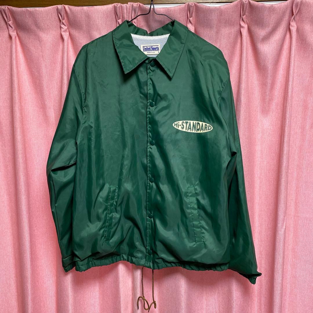 Hi-STANDARD初期ロゴ コーチジャケット 緑 Sサイズ - メルカリ