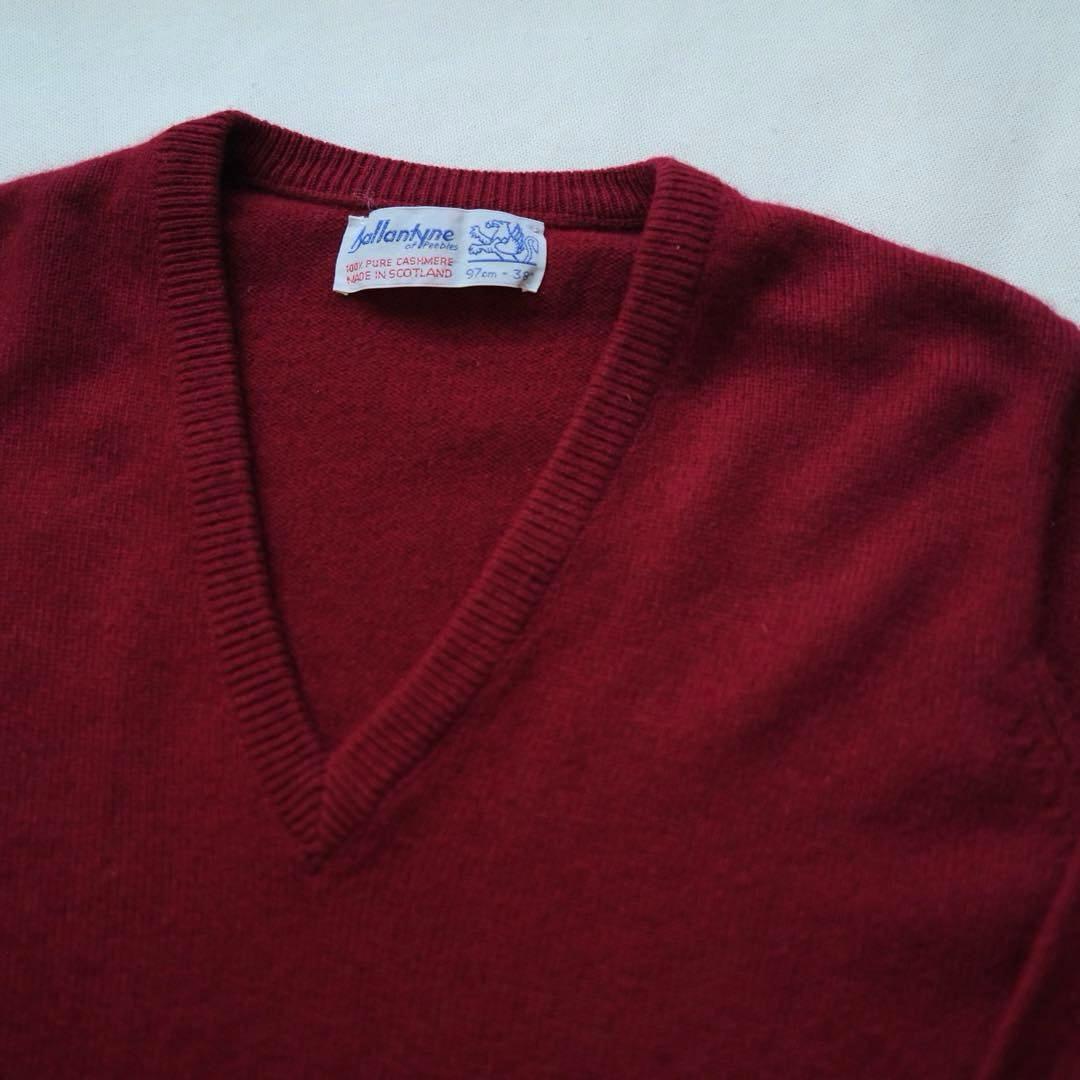 美品 Ballantyne カシミヤ100% バランタイン スコットランド製 - メルカリ