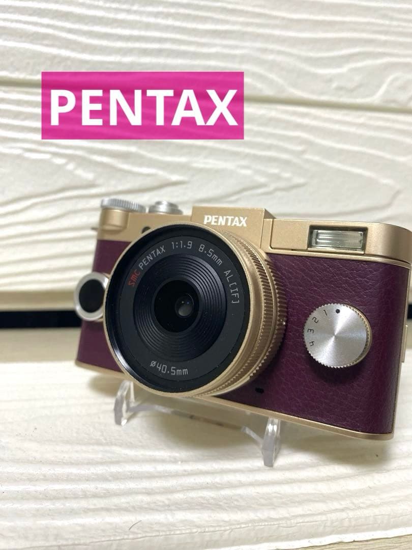 【美品】PENTAX ミラーレス一眼 Q-S1 ゴールド レザー ペンタックス PENTAX Q-S1 ボディ [シャンパンゴールド×クリーム] 価格