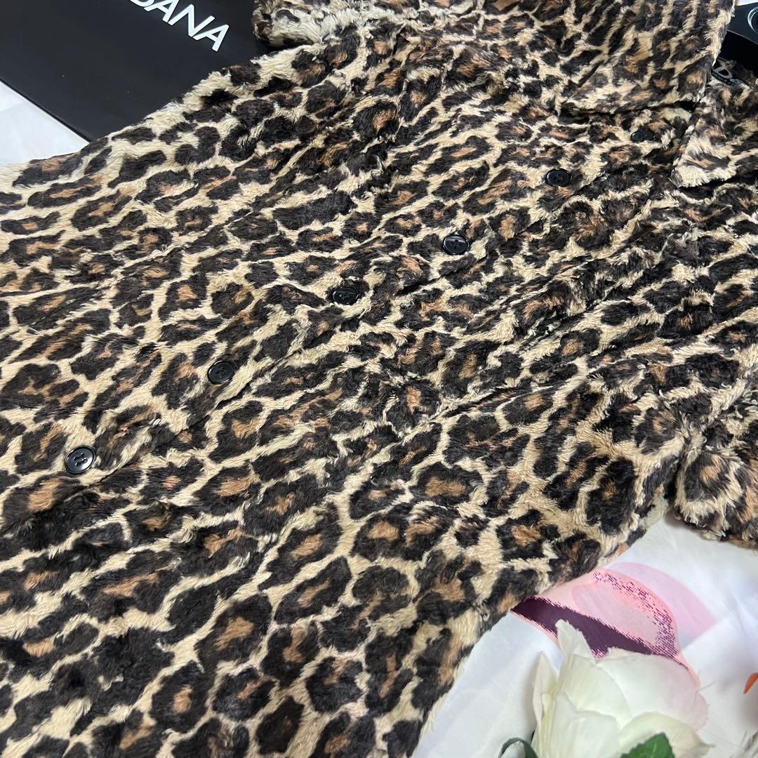 美品】DOLCE&GABBANA ヒョウ柄シャツ 半袖 モコモコ レオパード - メルカリ