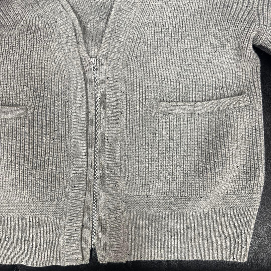 Dignite collier グレー ジップアップカーディガン - メルカリ