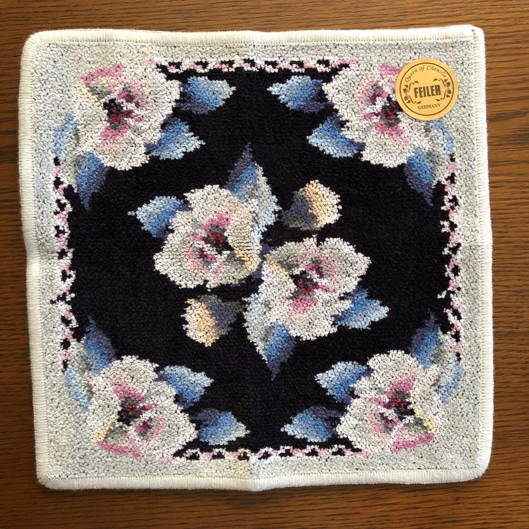 新品未使用 フェイラー FEILER タオルハンカチ ローランサン 約25cm
