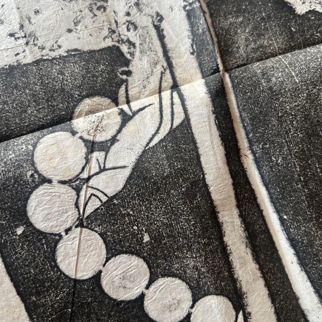 拓本 達磨東渡図 紙面110×53cm